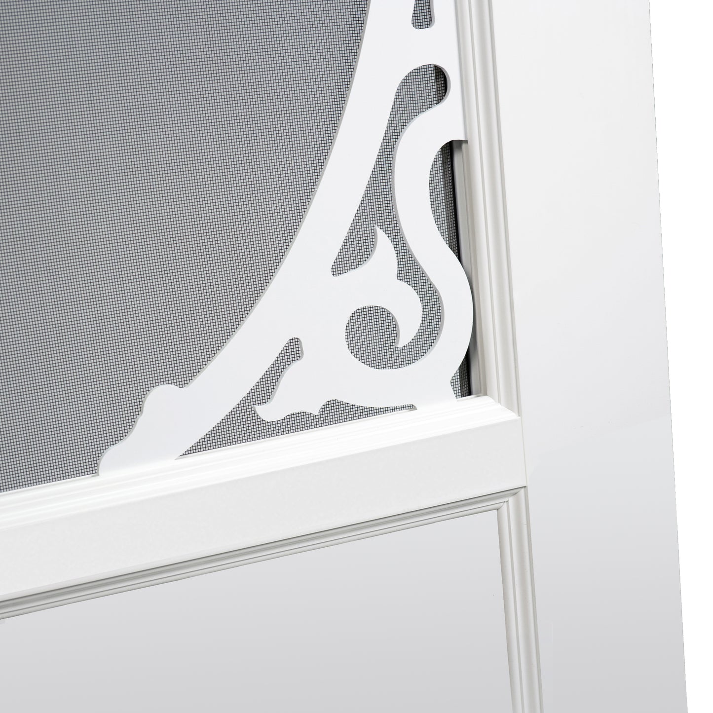Screen/Storm Door Vinyl White Marianna