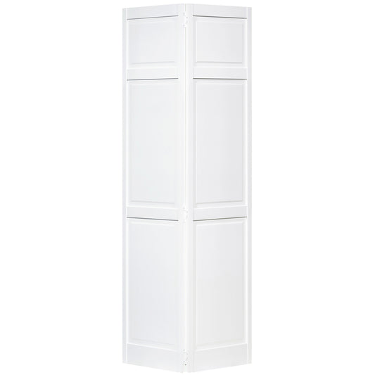 Traditional 6 Panel White  Solid Pine Core Bi-fold Door