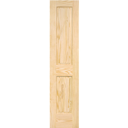 2-Panel Colonial Solid Pine Unfinished Interior Door Slab