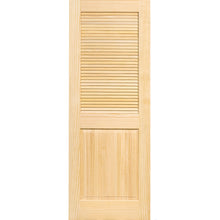 Traditional Louver Panel Solid Unfinished Pine Interior Door Slab