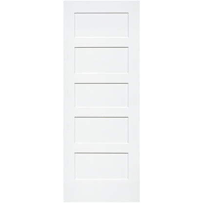 Shaker 5 Panel Solid Core White Interior Door Slab