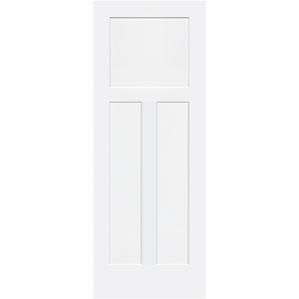 Shaker 1+2 Panel Solid Core White Interior Door Slab