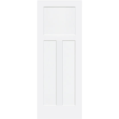 Shaker 1+2 Panel Solid Core White Interior Door Slab