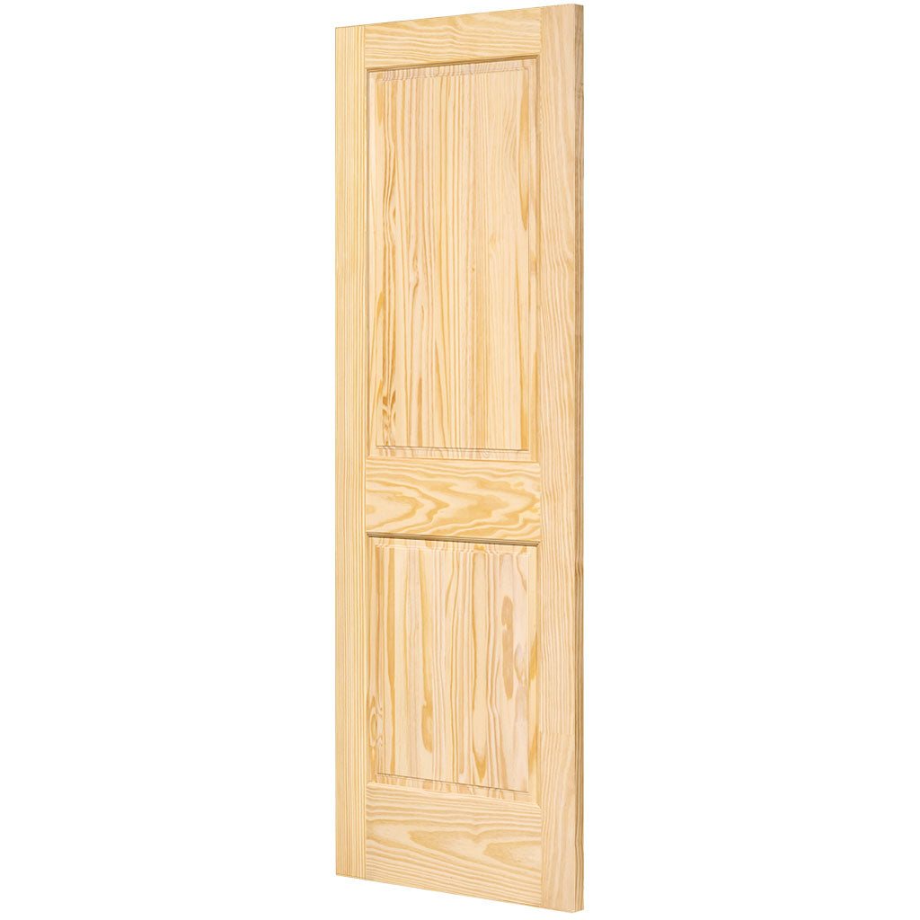 2-Panel Colonial Solid Pine Unfinished Interior Door Slab