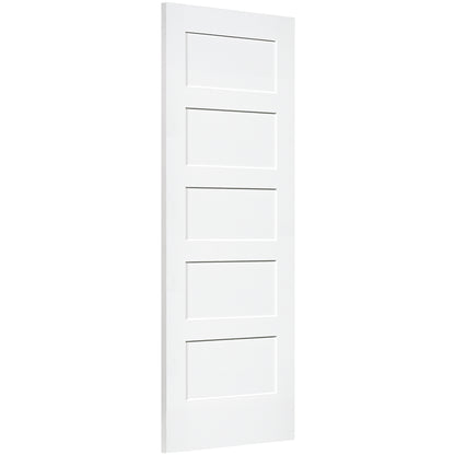 Shaker 5 Panel Solid Core White Interior Door Slab