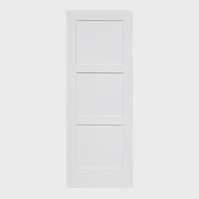 Shaker 3 Panel Solid Core White Interior Door Slab