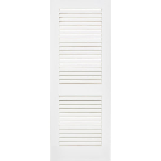 Plantation Louver Louver Solid Core White Interior Door Slab