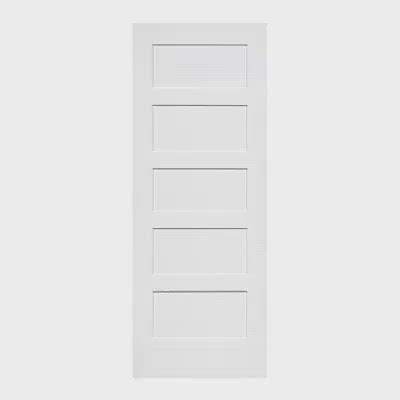 Shaker 5 Panel Solid Core White Interior Door Slab