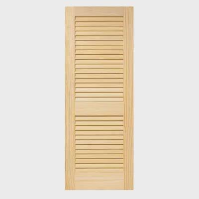 Plantation Louver Louver Solid Pine Unfinished Interior Door Slab