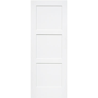 Shaker 3 Panel Solid Core White Interior Door Slab