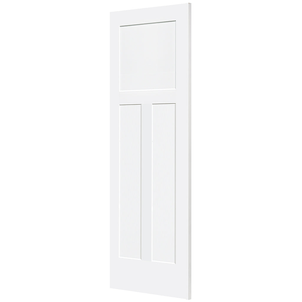 Shaker 1+2 Panel Solid Core White Interior Door Slab