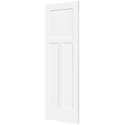 Shaker 1+2 Panel Solid Core White Interior Door Slab