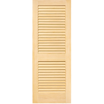 Plantation Louver Louver Solid Pine Unfinished Interior Door Slab
