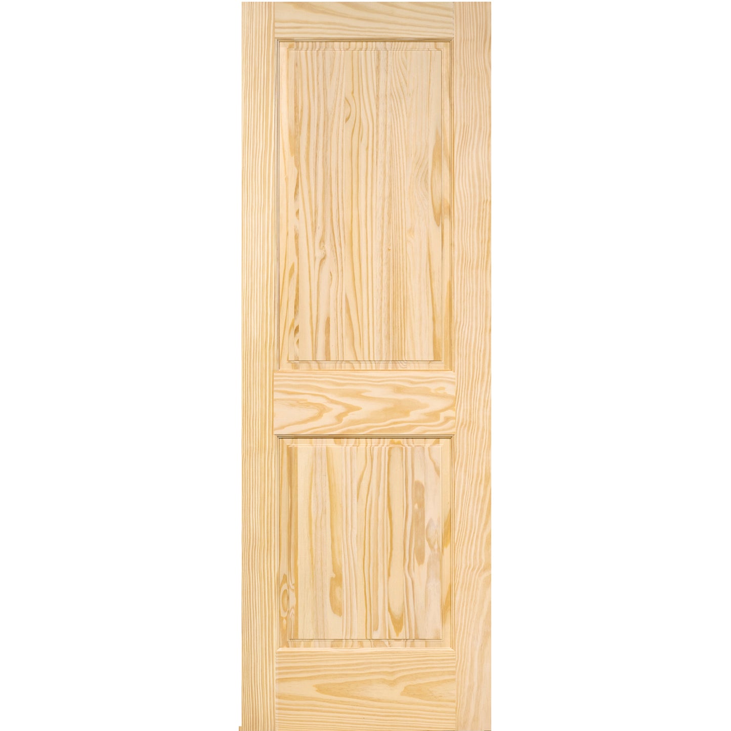 2-Panel Colonial Solid Pine Unfinished Interior Door Slab