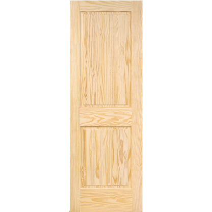 2-Panel Colonial Solid Pine Unfinished Interior Door Slab
