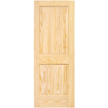 2-Panel Colonial Solid Pine Unfinished Interior Door Slab