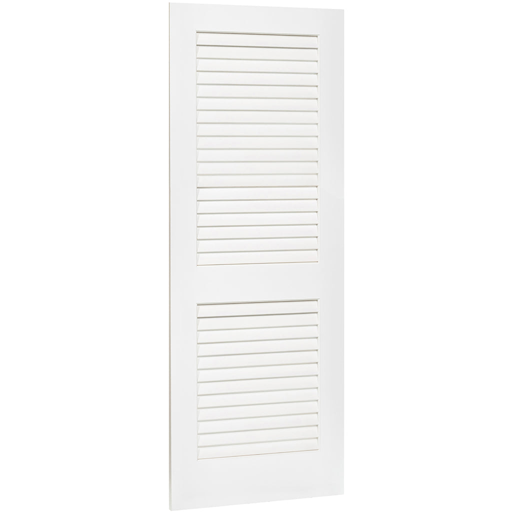 Plantation Louver Louver Solid Core White Interior Door Slab