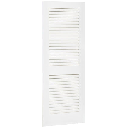 Plantation Louver Louver Solid Core White Interior Door Slab