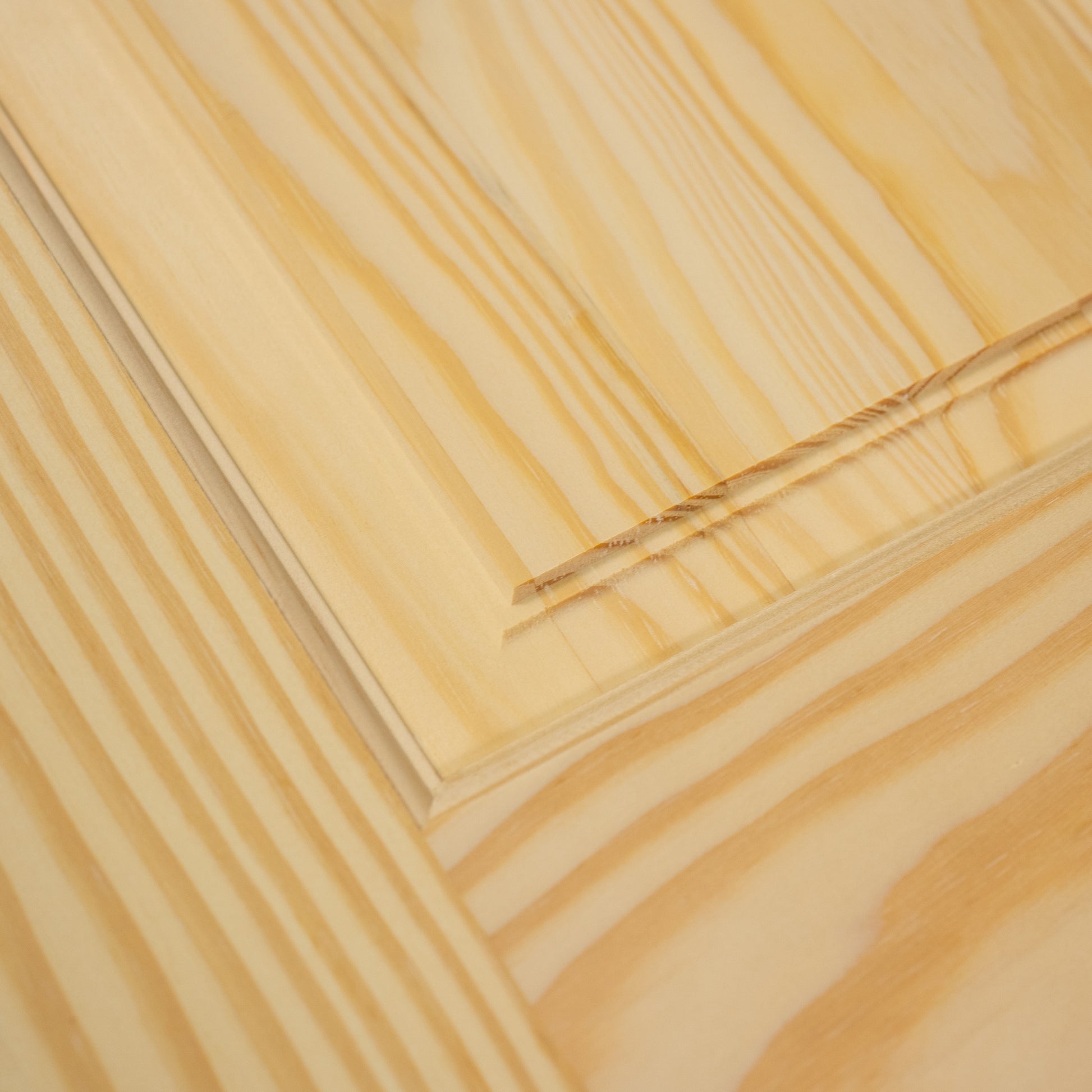 6-Panel Colonial Solid Pine Unfinished Interior Door Slab Closeup
