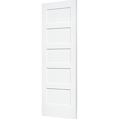 Shaker 5 Panel Solid Core White Interior Door Slab