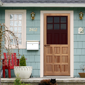 Screen Door Wood 9-Panel Stainable