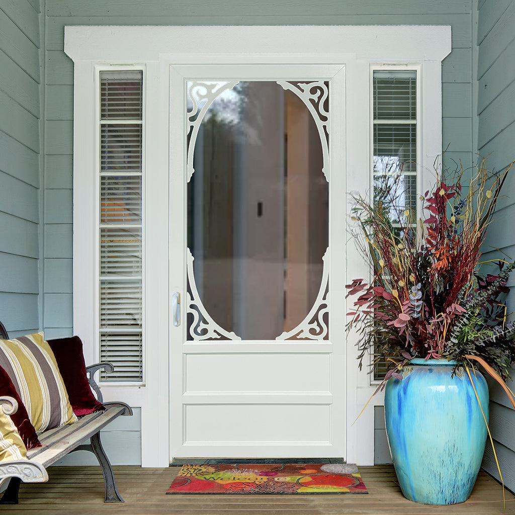 Screen/Storm Door Vinyl White Marianna