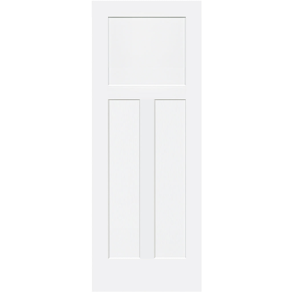Shaker 1+2 Panel Solid Core White Interior Door Slab