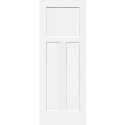 Shaker 1+2 Panel Solid Core White Interior Door Slab