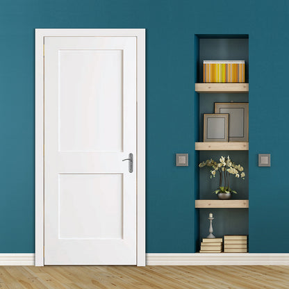 Shaker 2 Panel Solid Core White Interior Door Slab