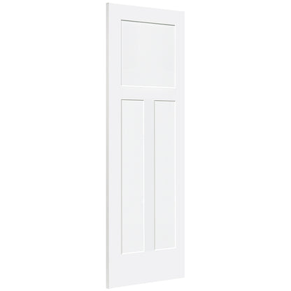 Shaker 1+2 Panel Solid Core White Interior Door Slab