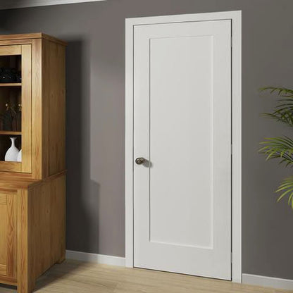 Shaker 1 Panel Solid Core White Interior Door Slab