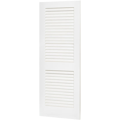 Plantation Louver Louver Solid Core White Interior Door Slab