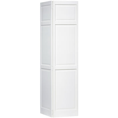 Traditional 6 Panel White  Solid Pine Core Bi-fold Door