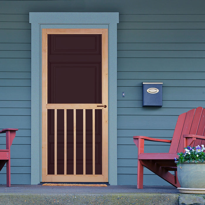 Screen Door Wood 5-Bar Stainable