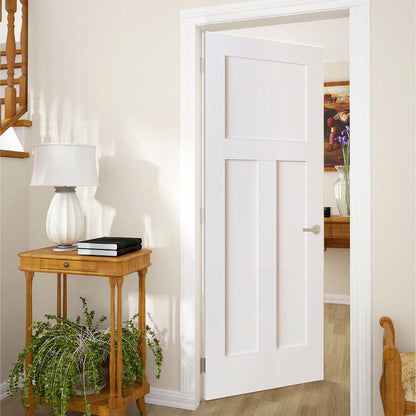 Shaker 1+2 Panel Solid Core White Interior Door Slab