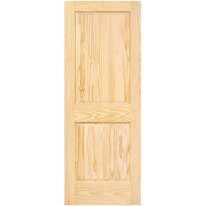 2-Panel Colonial Solid Pine Unfinished Interior Door Slab