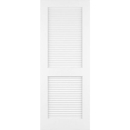 Traditional Louver Louver Solid Core White Interior Door Slab