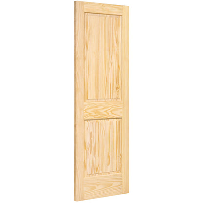 2-Panel Colonial Solid Pine Unfinished Interior Door Slab
