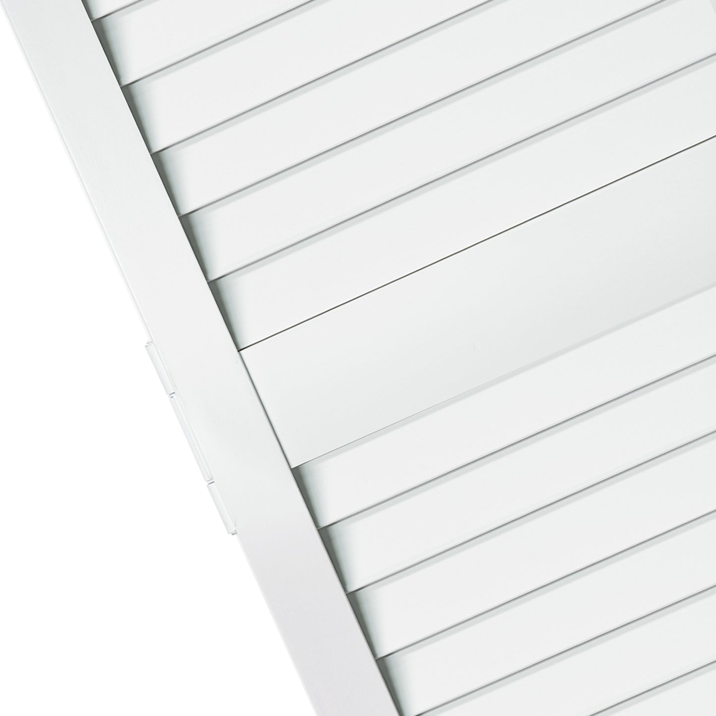 Traditional Louver Louver White Solid Core Wood Bi-fold Door