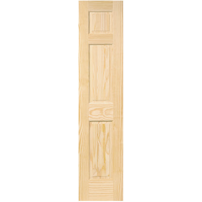 6-Panel Colonial Solid Pine Unfinished Interior Door Slab